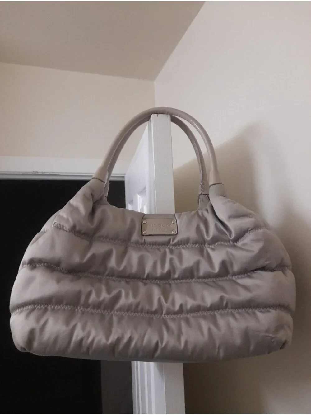 Kate Spade Puffer Nylon Puffer Satchel Shoulder Tote Bag
